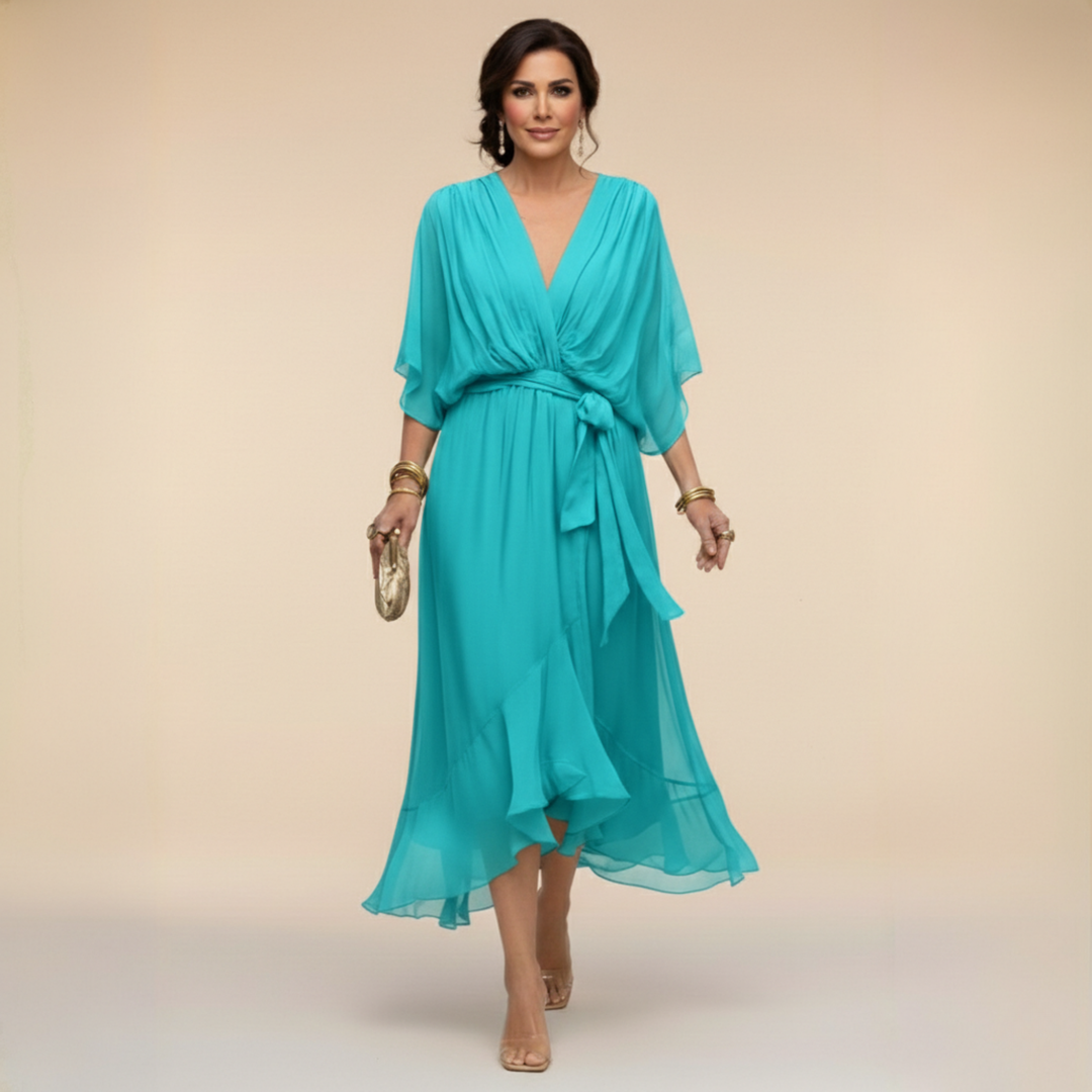 Clara | Wrap V-Neck Dress