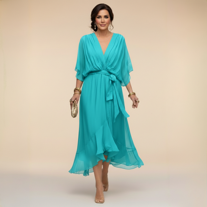 Clara | Wrap V-Neck Dress