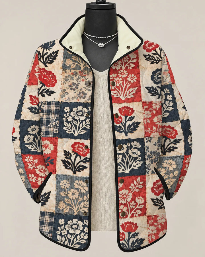 Rosalie Blushing Rose Quilted Jacket