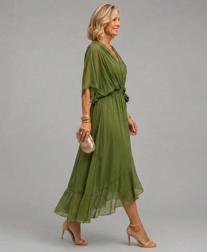 Clara | Wrap V-Neck Dress