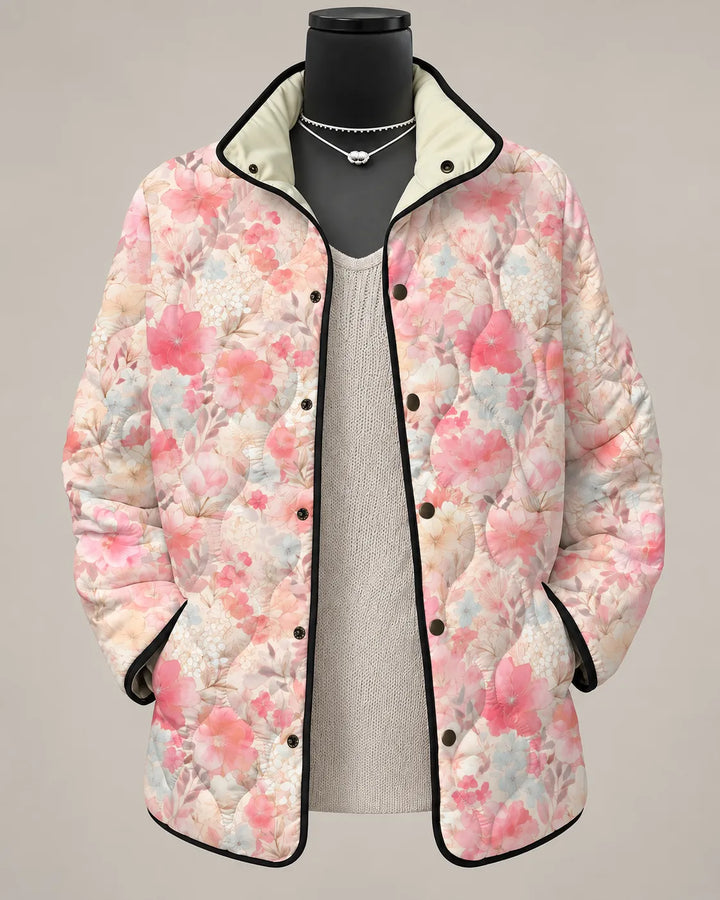 Lillian | Sweet Berry Patchwork Quilted Jacket