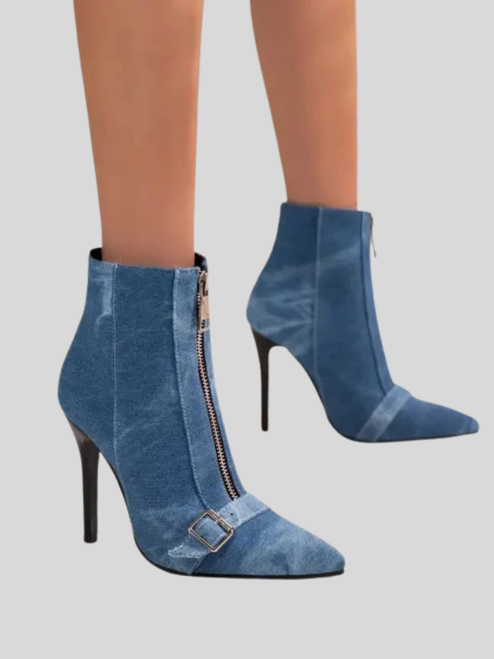 Eleanor™ | Pointed Toe Ankle Stiletto Heel