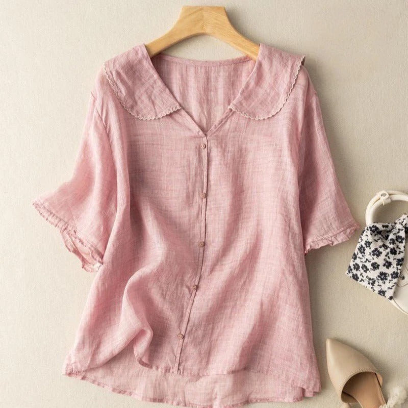Paloma™ | Soft Collared Casual Blouse