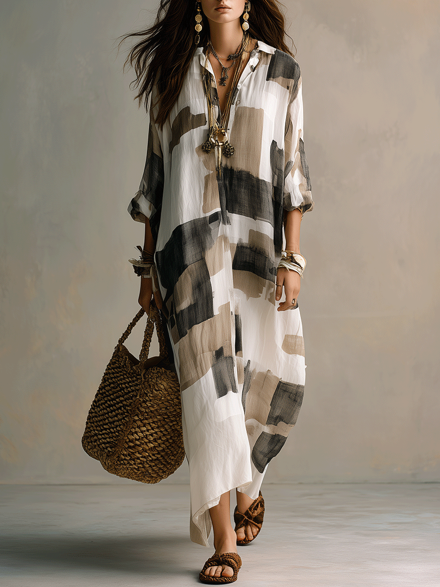Elisandra™ | Effortless Printed Maxi Dress