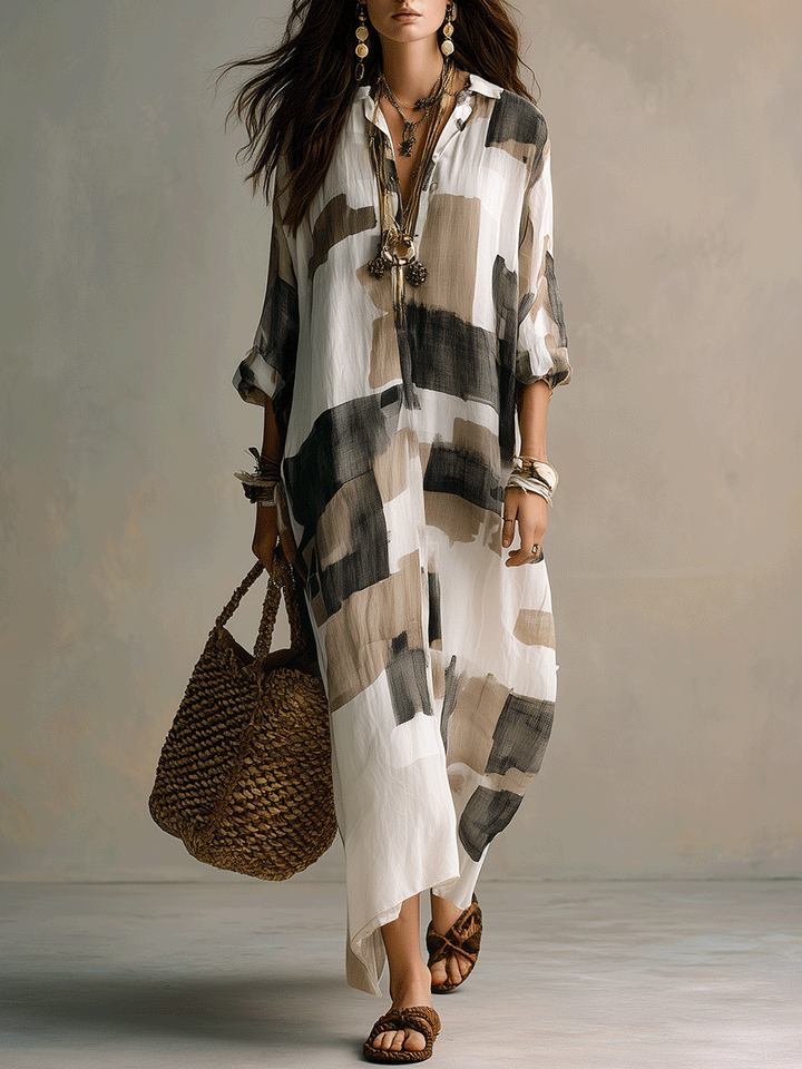 Elisandra™ | Effortless Printed Maxi Dress