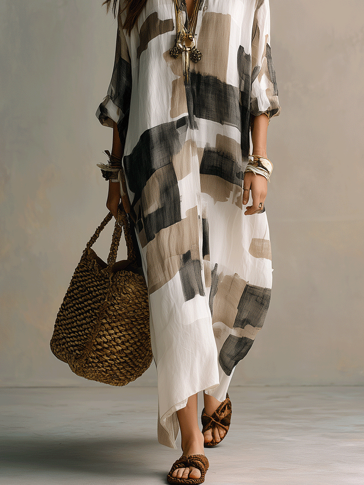 Elisandra™ | Effortless Printed Maxi Dress
