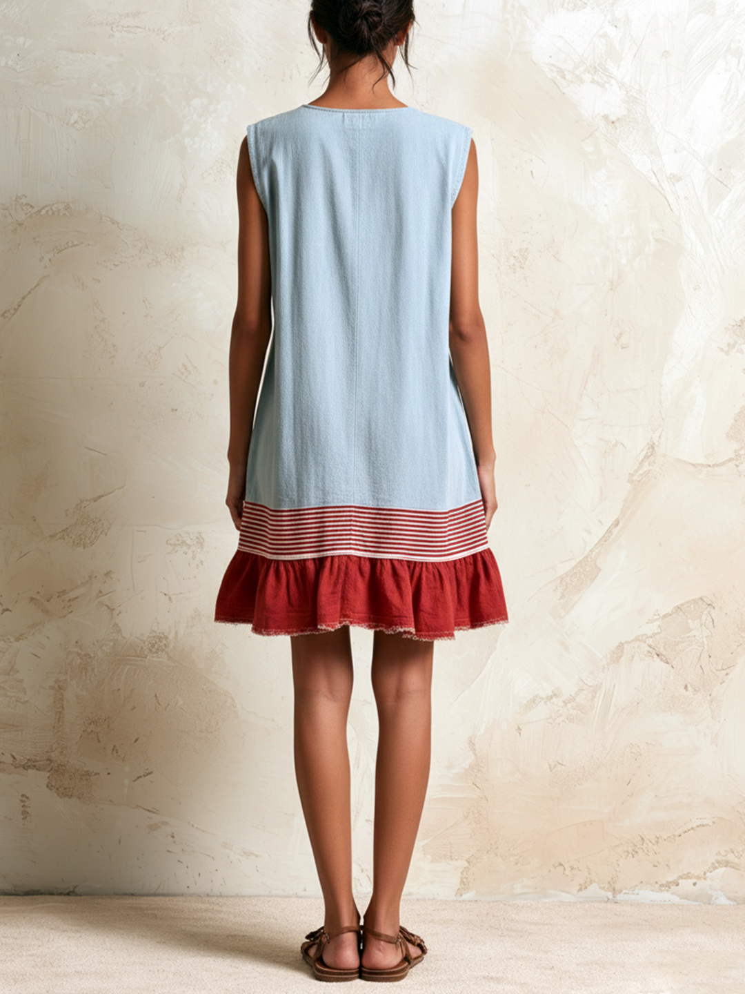 Cassiana™ | Sleeveless Ruffle Hem Shift Dress