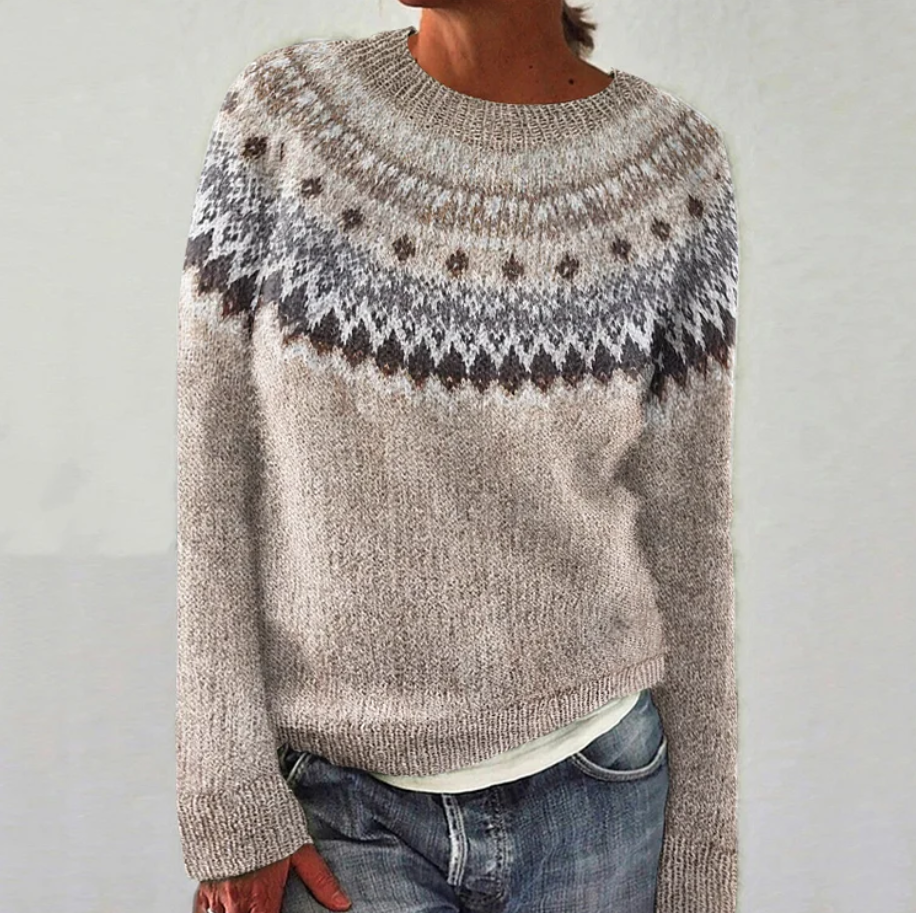 Tallin - Comfortable Printed Cardigan