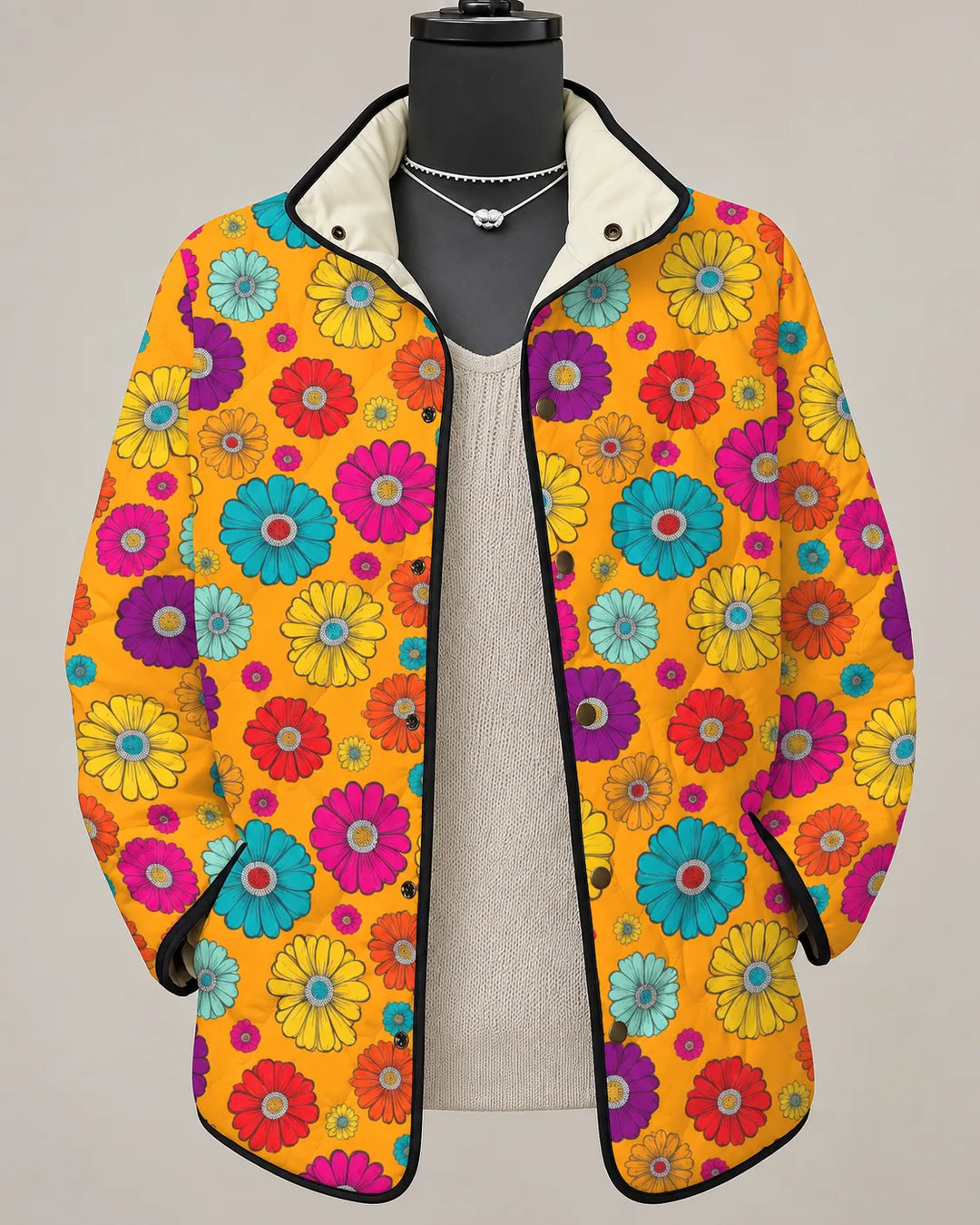 Mirelle | Colorful Patchwork Quilted Jacket