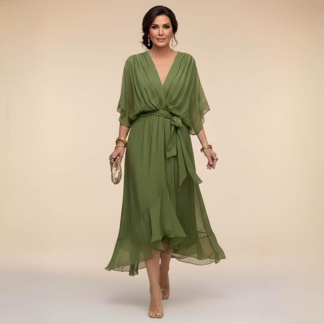 Clara | Wrap V-Neck Dress