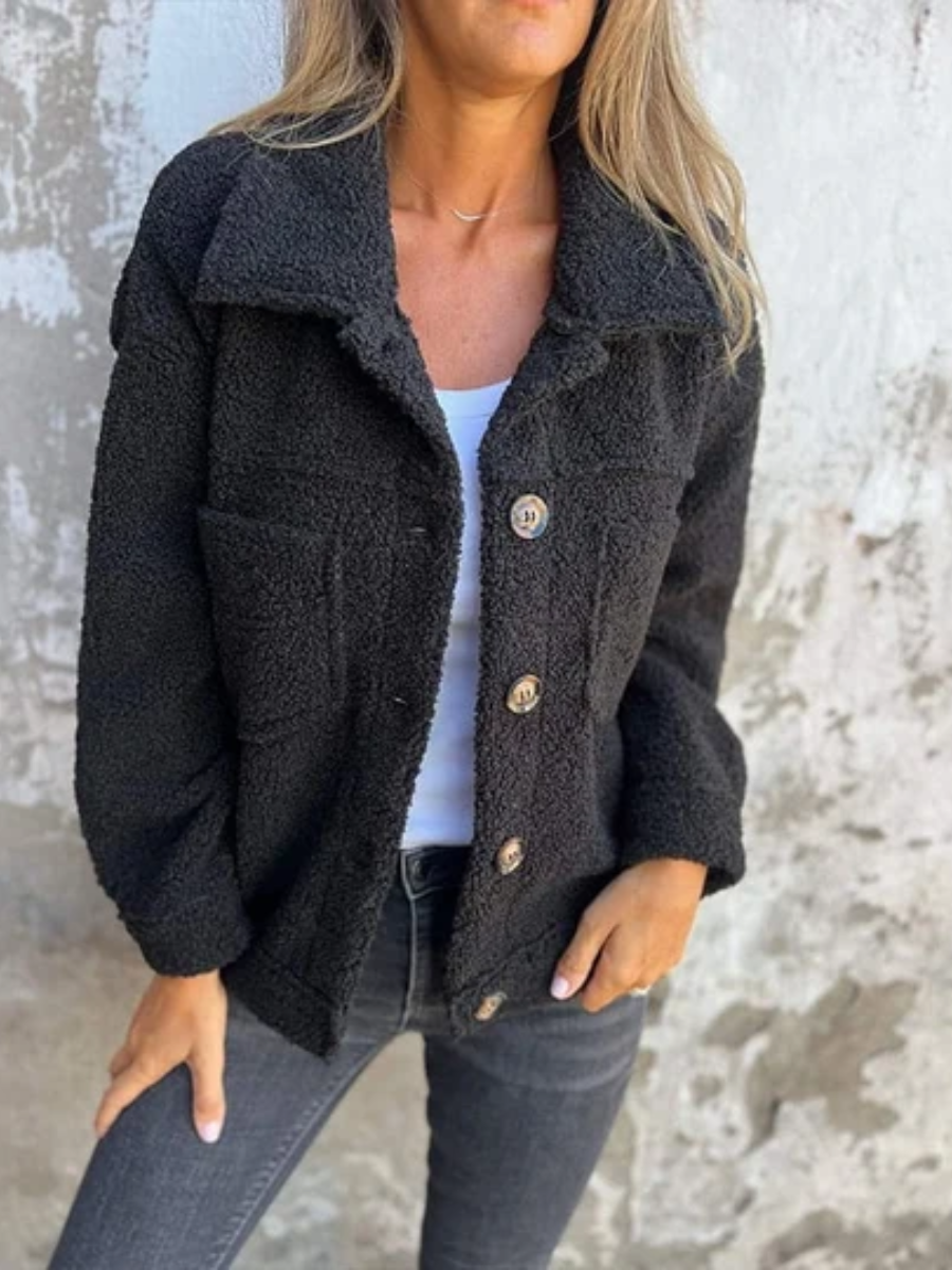 Juniper™ | Cozy Teddy Button Coat