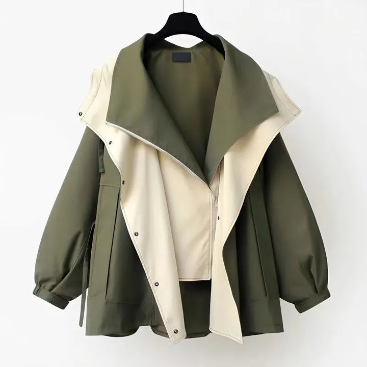 Fiore™ | Classic Autumn Layered Windbreaker Jacket