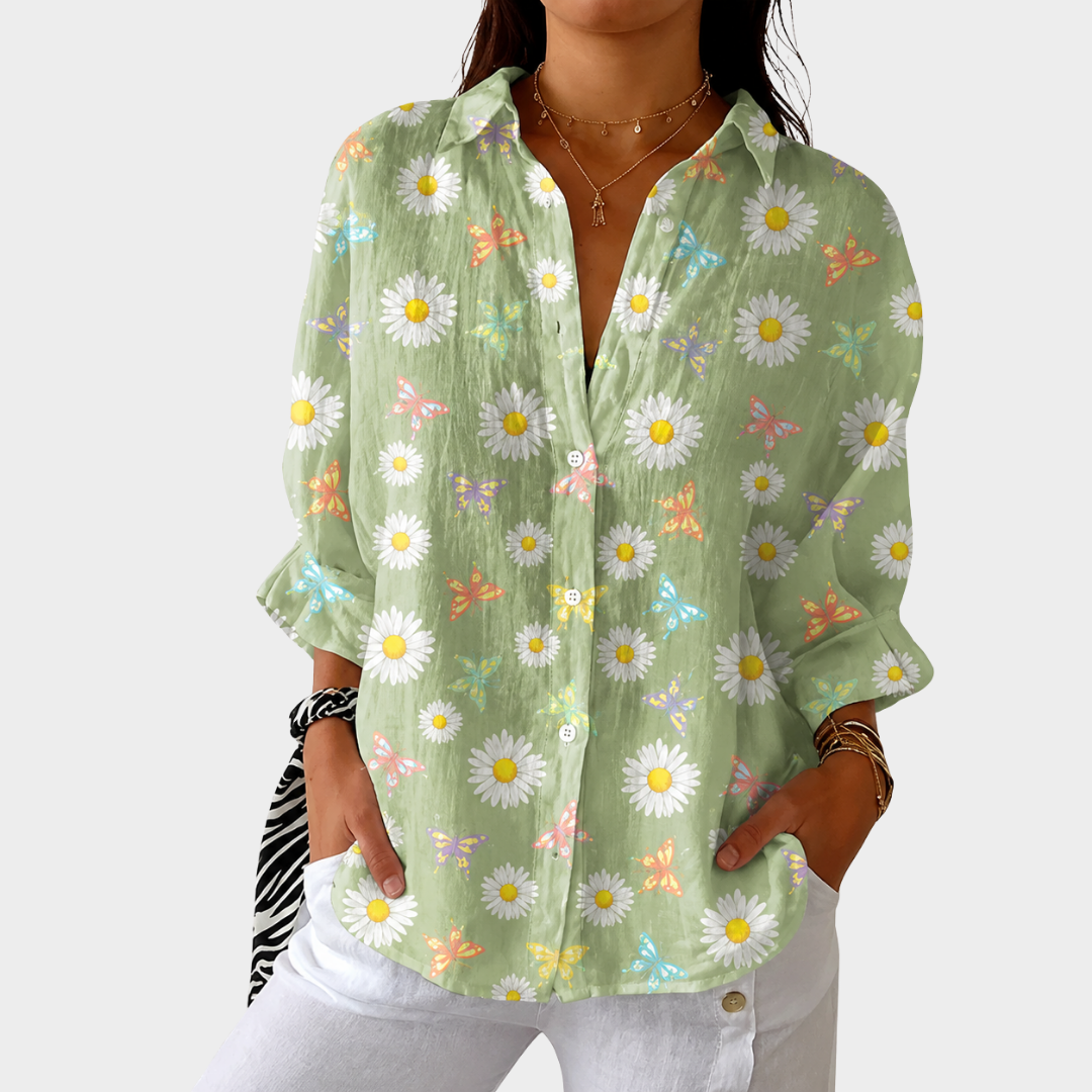 Lightweight and Colorful Printed Blouse