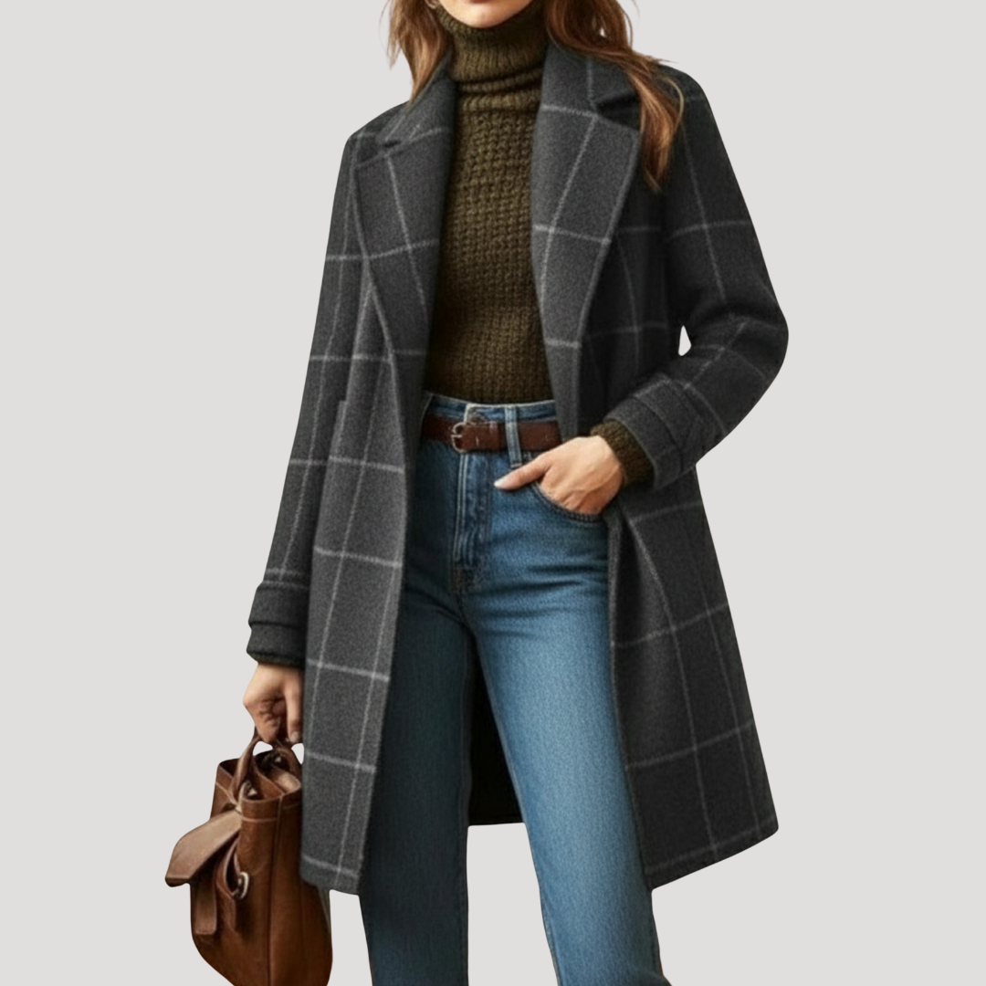 Ophelia™ | Classic Check Longline Coat