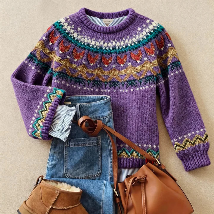 Solva™ - Classic Vintage Knit Sweater