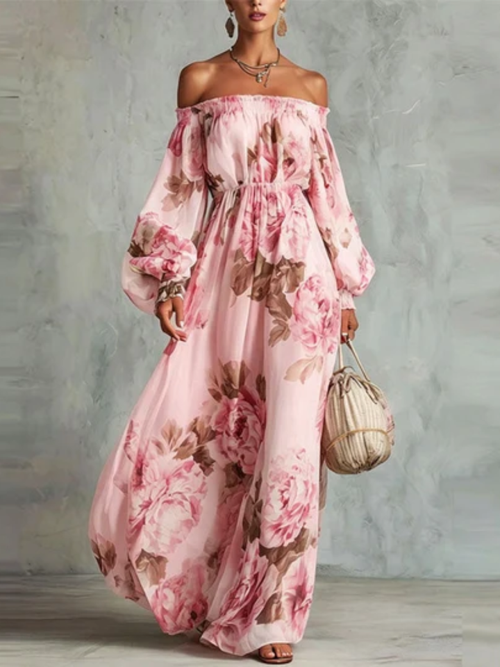 Alivia™ | Off-Shoulder Floral Maxi Dress