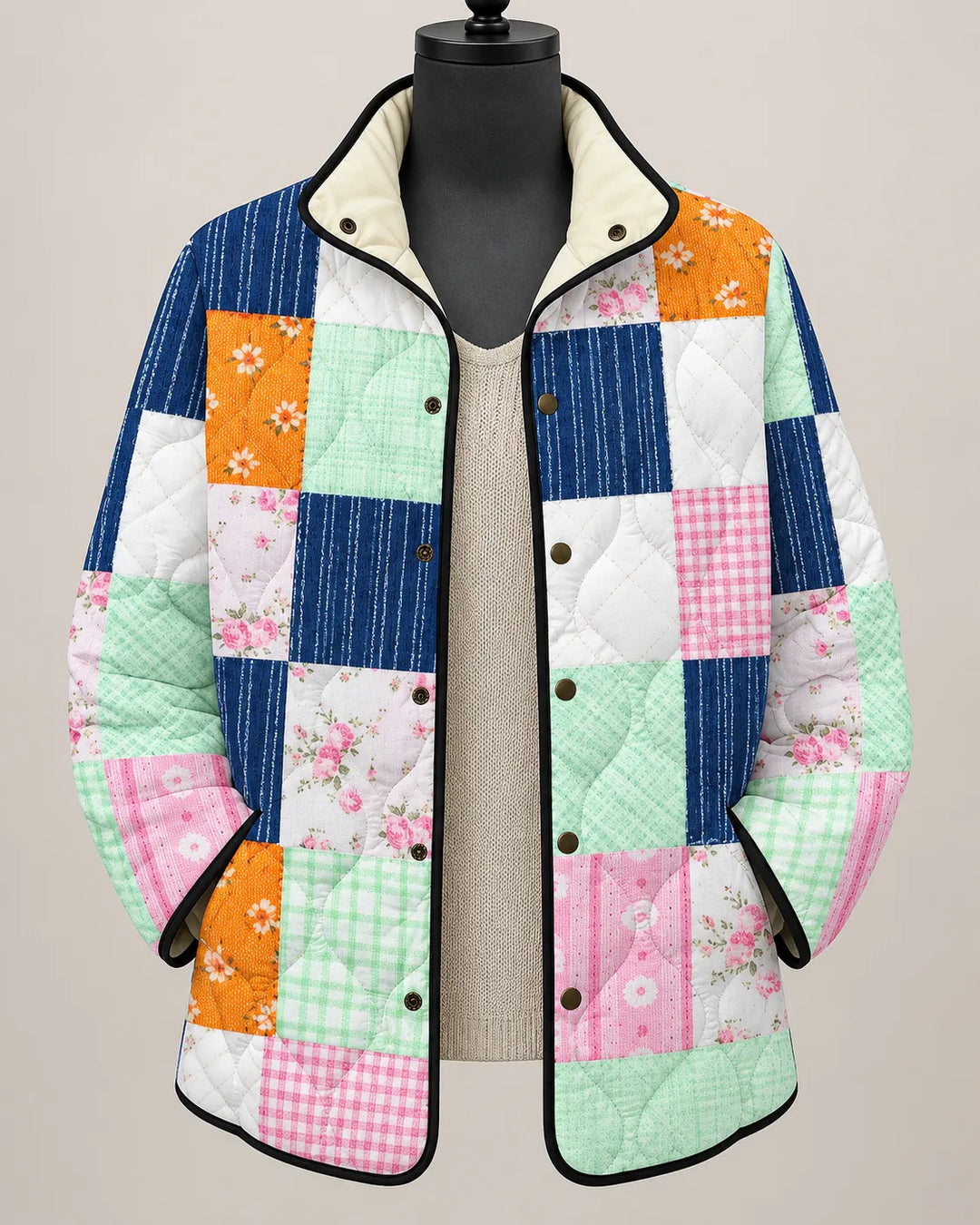 Eliana Modern Botanical Print Jacket