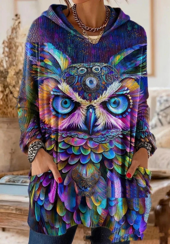 Lizzy | Vintage Floral Print Hooded Sweater