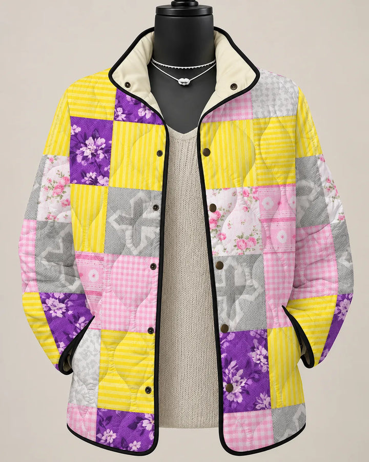 Eliana Modern Botanical Print Jacket