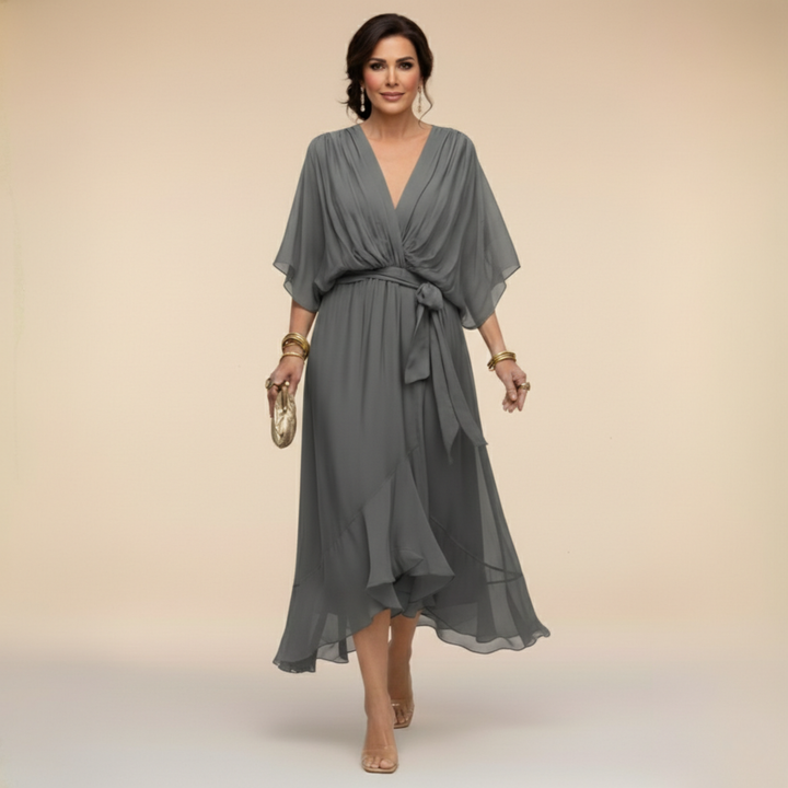 Clara | Wrap V-Neck Dress