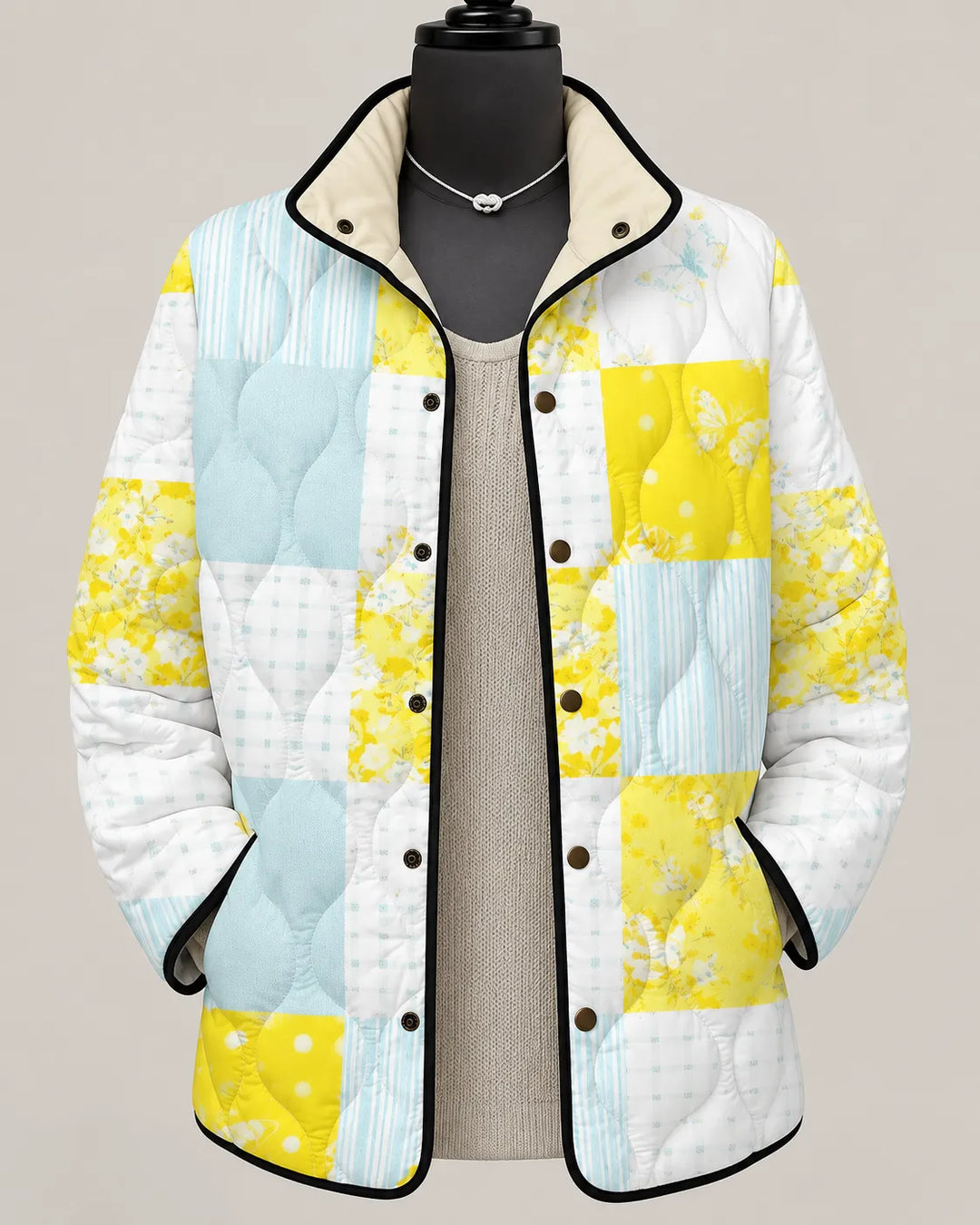 Eliana Modern Botanical Print Jacket