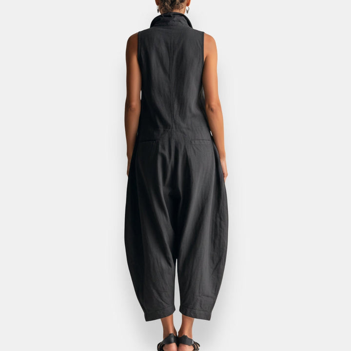 TAYLOR | SLEEVELESS CARGO JUMPSUIT