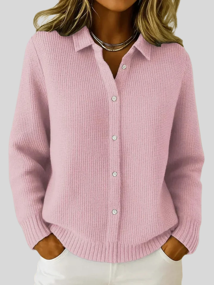 Katrina | Textured Knit Button Cardigan