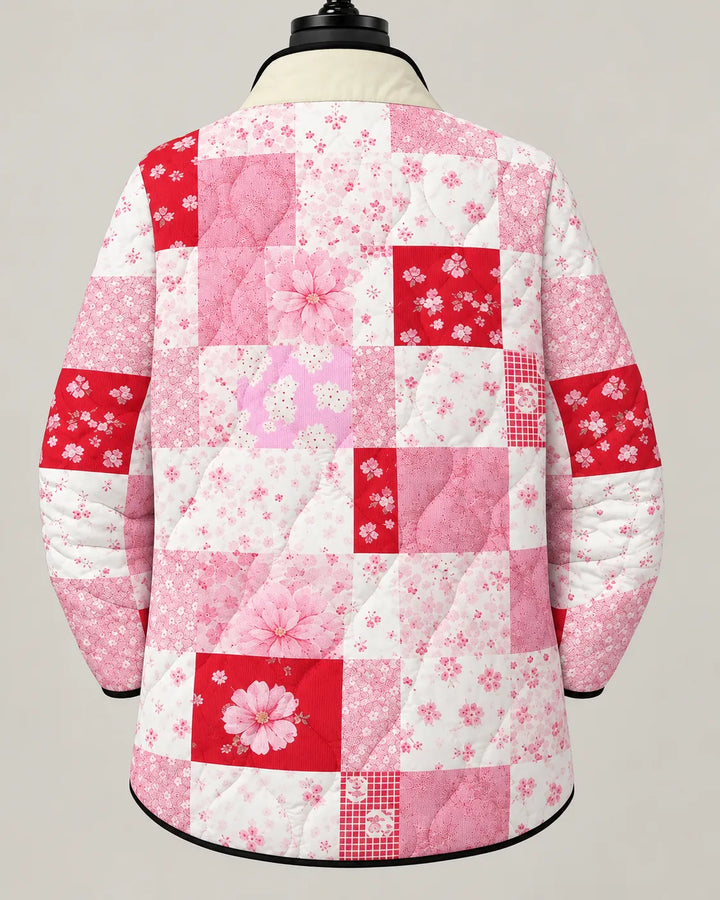 Rosalie | Romantic Floral Patchwork Quilted Jacket