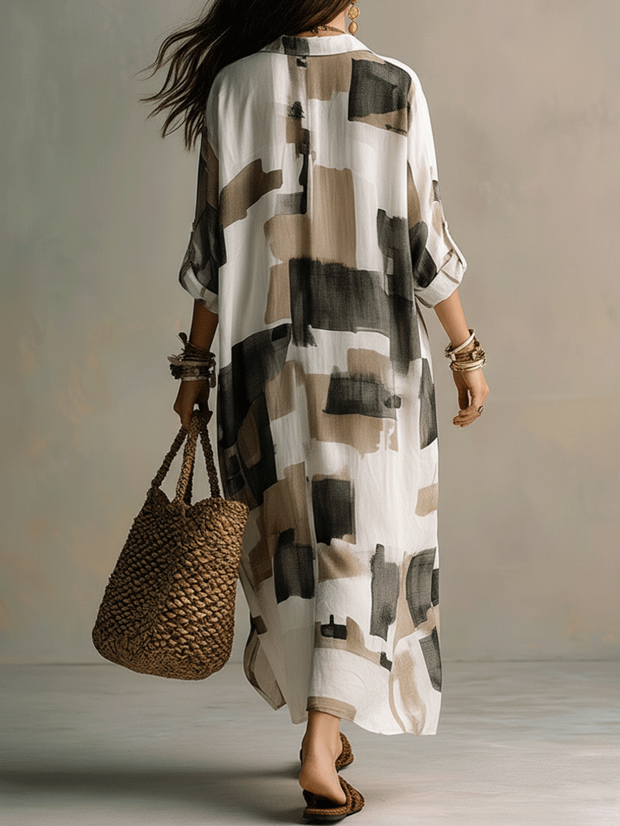 Elisandra™ | Effortless Printed Maxi Dress