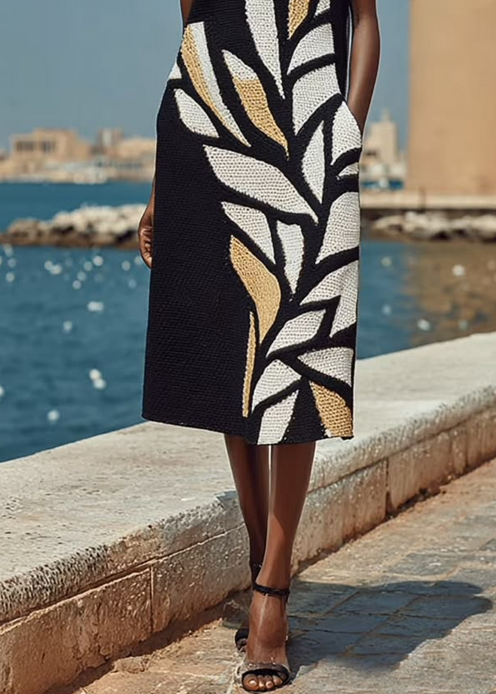 Elara | Elegant Floral Midi Dress