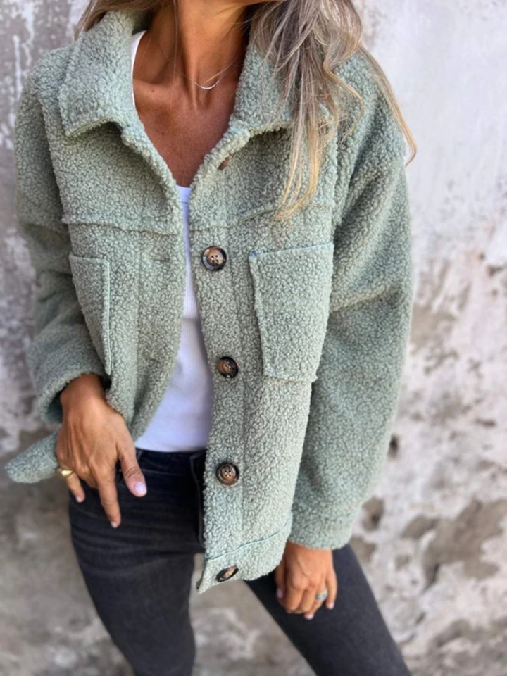 Juniper™ | Cozy Teddy Button Coat