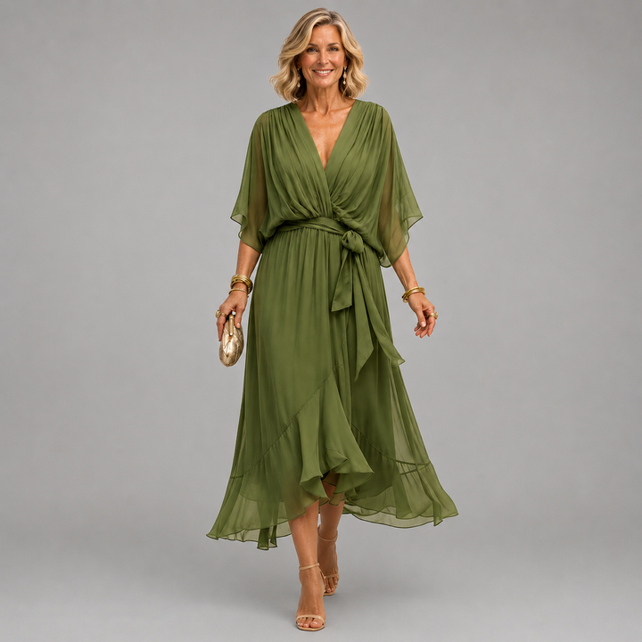Clara | Wrap V-Neck Dress