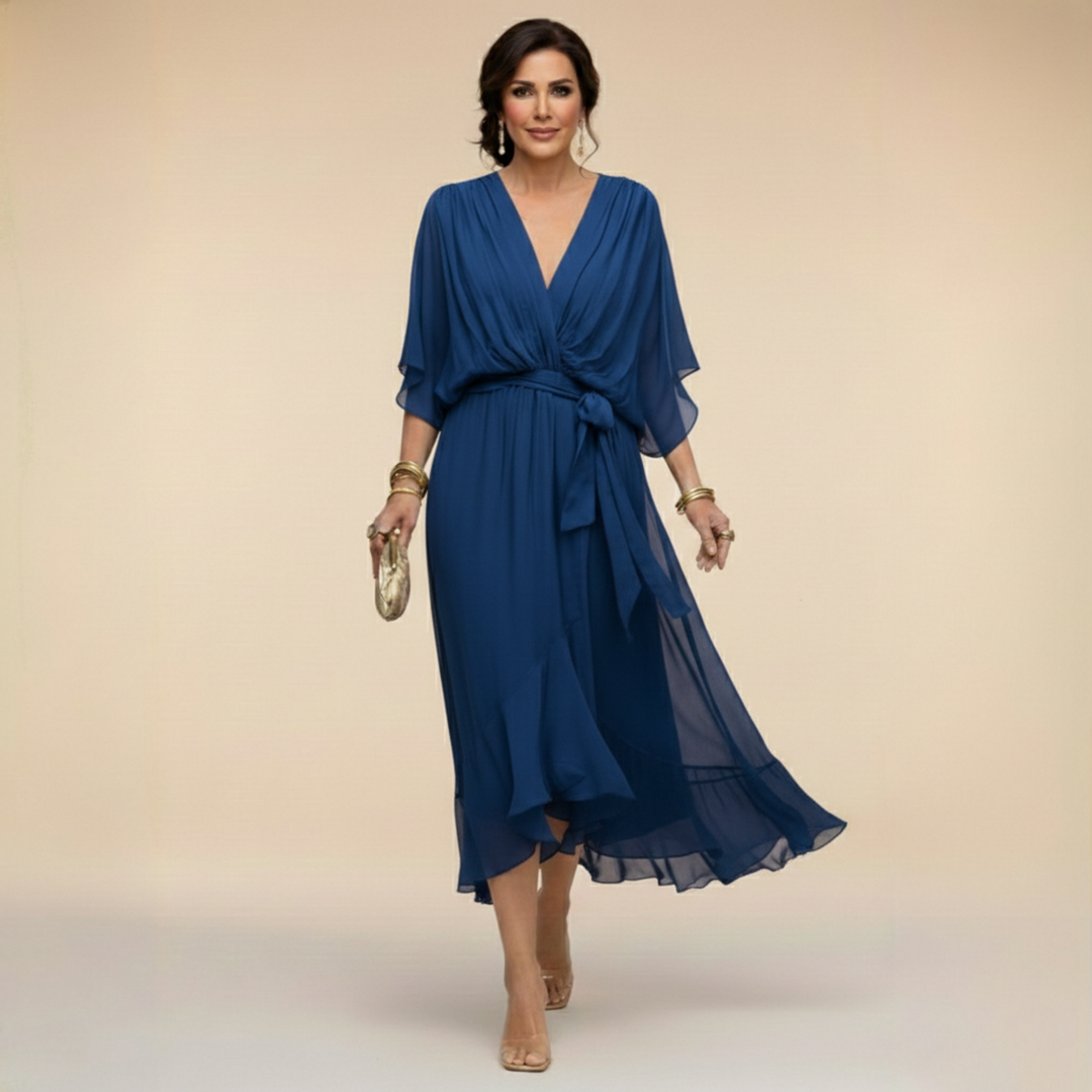 Clara | Wrap V-Neck Dress