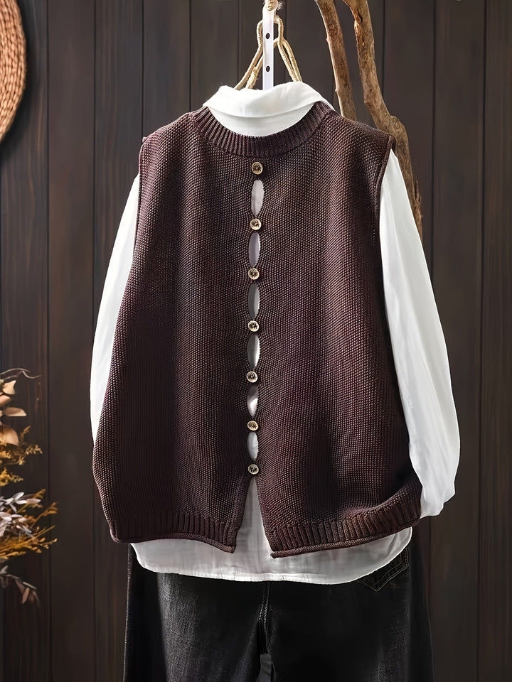 Maisie™ | Casual Scoop-Neck Cardigan