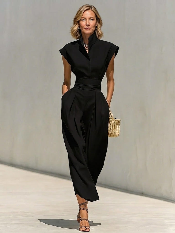Sabine | High-Neck Two-Piece Skirt Set