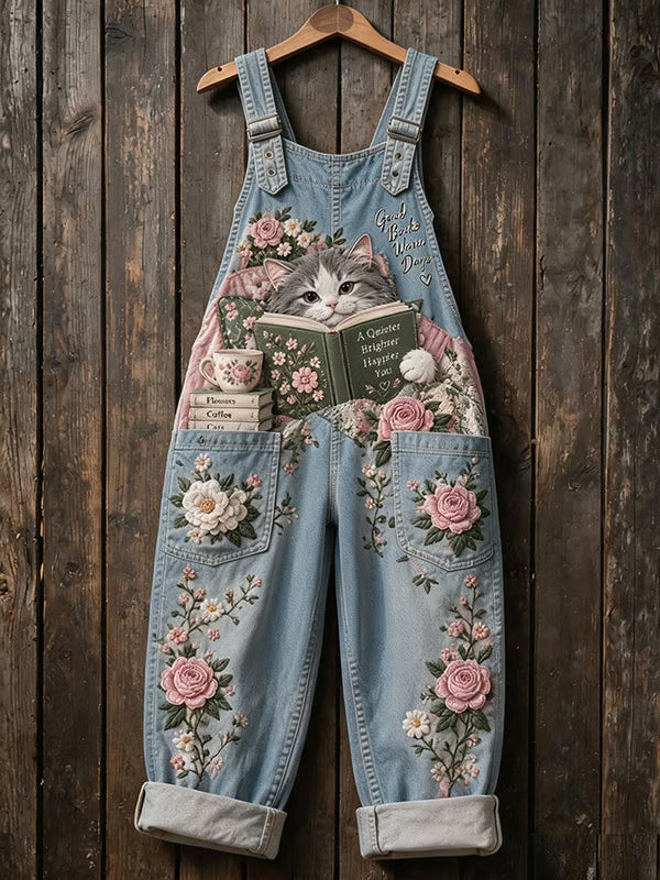 Bethany™ | Timeless Cat-Print Jumpsuit