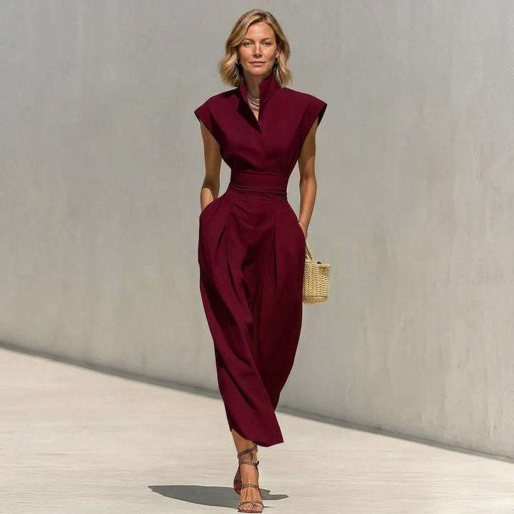 Sabine | High-Neck Two-Piece Skirt Set