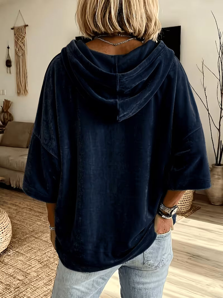 Stella™ | Relaxed Oversized Velvet Hooded Sweater