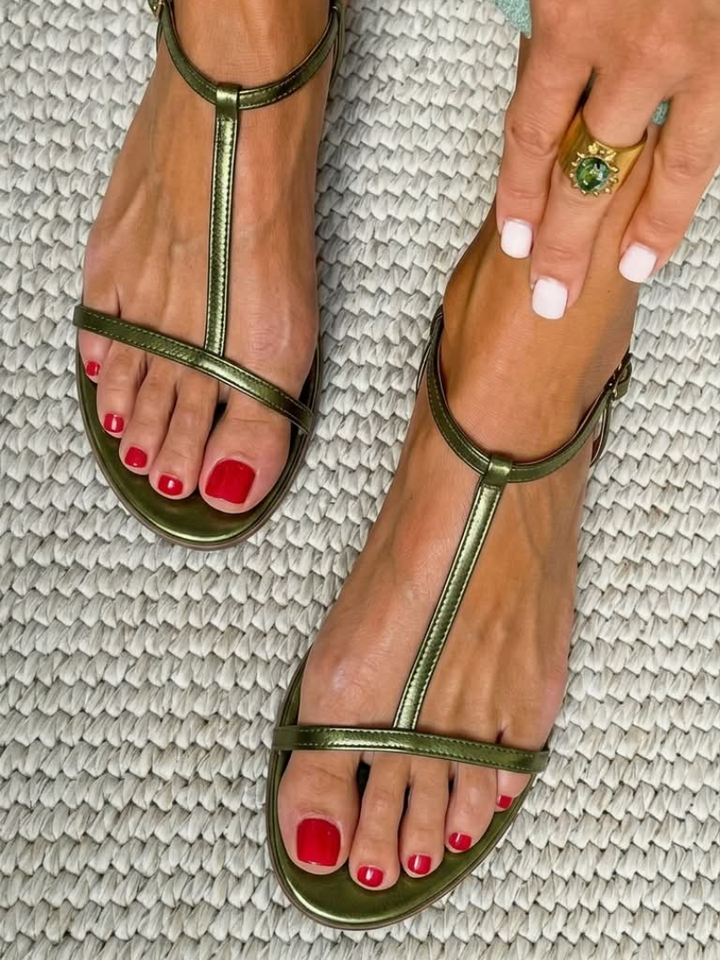 Rosalba - Golden Spring Sandals
