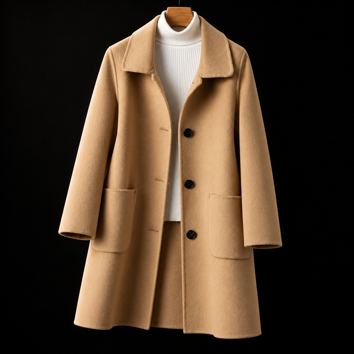Candace™ | Classic Single Breasted Longline Winter Coat
