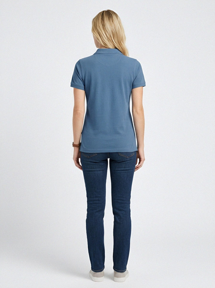 Aluna | Vintage Compass Graphic Polo Shirt