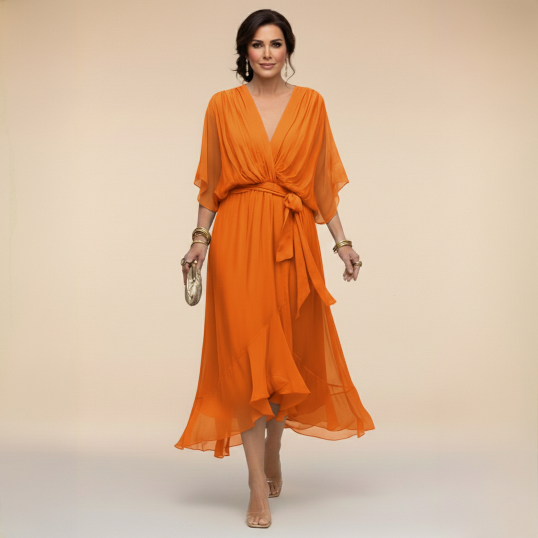 Clara | Wrap V-Neck Dress