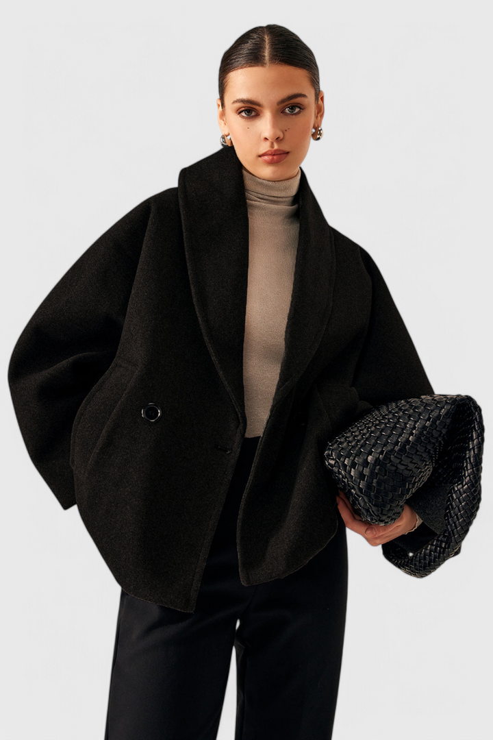 Helena Relaxed Silhouette Oversized Tweed Coat