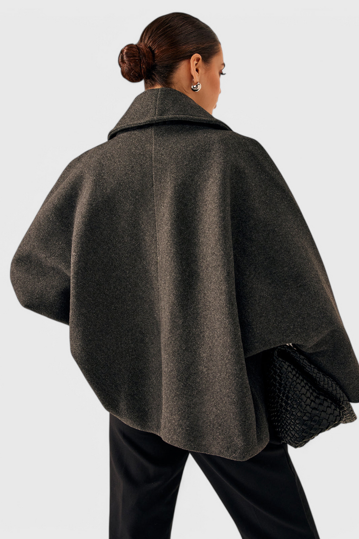 Helena Relaxed Silhouette Oversized Tweed Coat