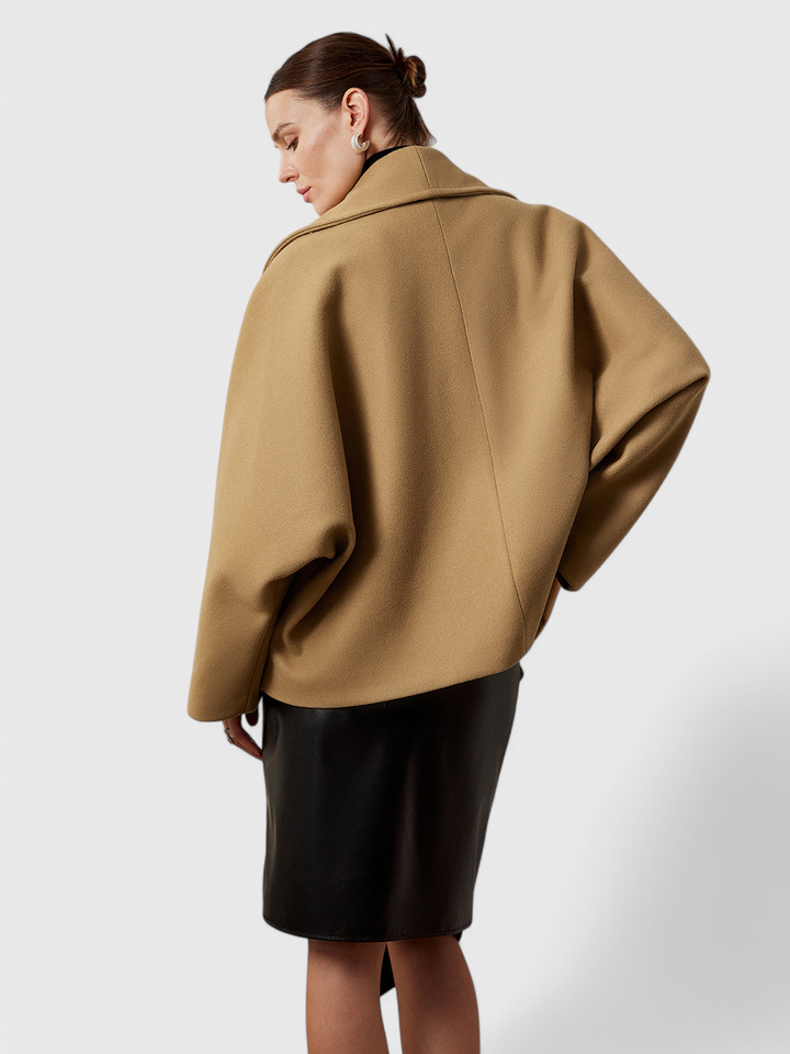 Helena Relaxed Silhouette Oversized Tweed Coat
