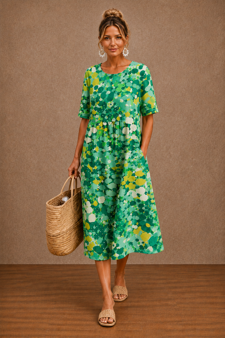 Hazel | Floral Summer Midi Dress