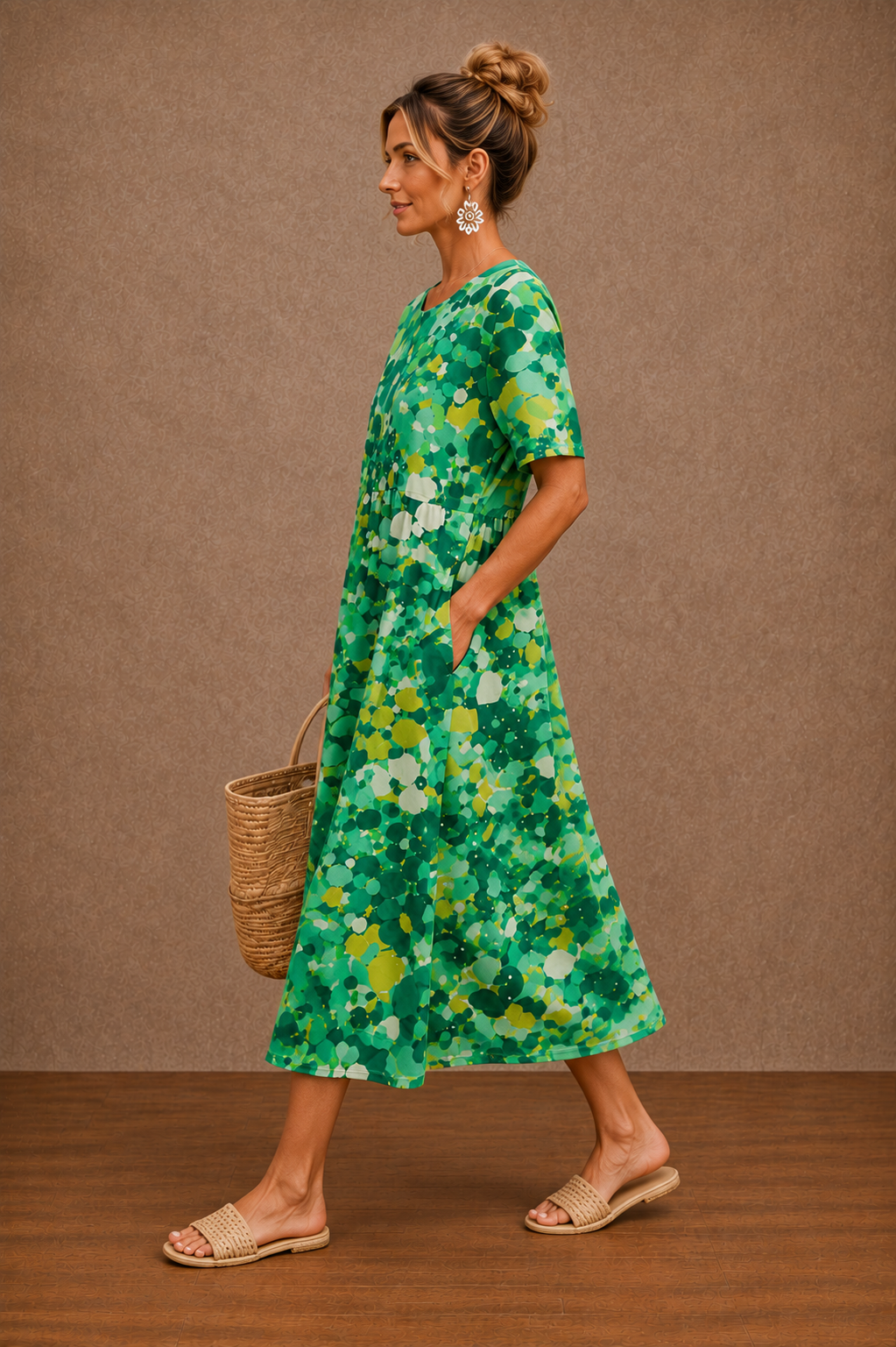 Hazel | Floral Summer Midi Dress