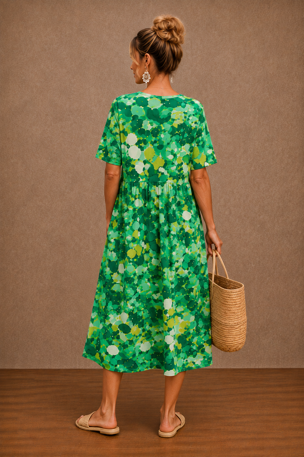Hazel | Floral Summer Midi Dress
