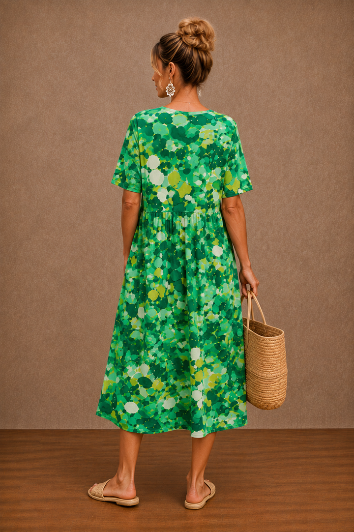 Hazel | Floral Summer Midi Dress