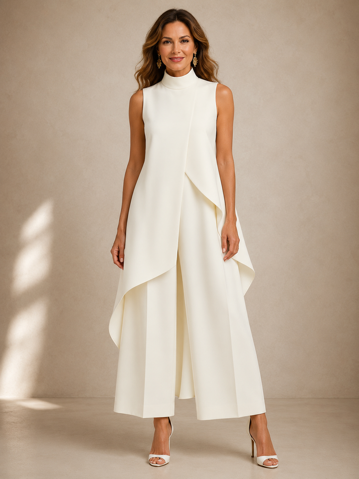 Ruby | Sculpted High-Neck Jumpsuit